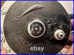 114 Penn LEFT HAND 6/0 Senator Red Handle Fishing Reel LEFTY MADE IN USA VINTAGE