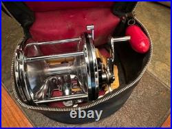 114 Penn LEFT HAND 6/0 Senator Red Handle Fishing Reel LEFTY MADE IN USA VINTAGE