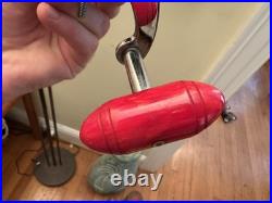 114 Penn LEFT HAND 6/0 Senator Red Handle Fishing Reel LEFTY MADE IN USA VINTAGE