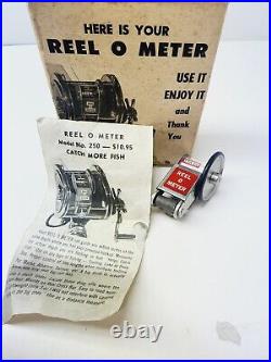 1950's Vtg Reel -o- Meter Line Counter Oakland Mfg 1950's Penn Reels