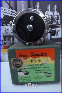 1957 Vintage Penn Senator 4/0 Special 113 High Speed Saltwater Reel