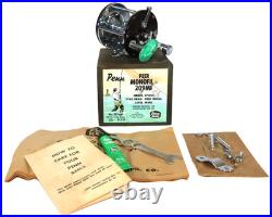 1970s Vintage Penn Monofil 209MF Casting Reel with Box, Lube, Manuals & Tool