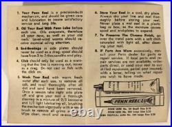 1970s Vintage Penn Monofil 209MF Casting Reel with Box, Lube, Manuals & Tool