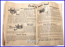 1970s Vintage Penn Monofil 209MF Casting Reel with Box, Lube, Manuals & Tool