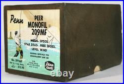 1970s Vintage Penn Monofil 209MF Casting Reel with Box, Lube, Manuals & Tool