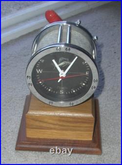 1972 Penn 49 reel Clock Trophy Marine Time Co 1973