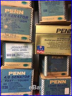 28 Vintage Penn Spinfisher ++ Reel Box Boxes Only, 704Z, Long Beach, Mitchell
