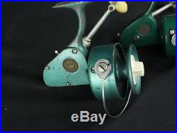 2 Early Vintage Penn Fishing Reels Spinfisher 704 & 1 More 710 Greenie