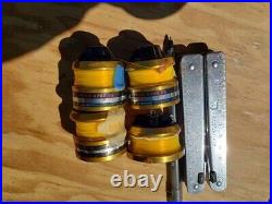 2 Fishing Reels, 4 Extra Spools. Penn 420ss & Penn 716z Spinning Reel, Vintage