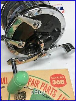 2 Minty Vintage Penn 49 Reels W Hardware/Manual