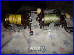 2 Vintage Bakelite Penn Peer No. 209 Saltwater Fishing Reels EXCELLENT COND