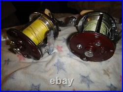 2 Vintage Bakelite Penn Peer No. 209 Saltwater Fishing Reels EXCELLENT COND