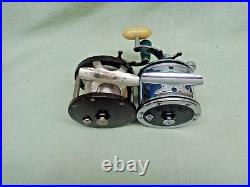 2 Vintage Salt Water Bait Casting Fishing Reels Penn 1/0 Sportfish & No 85