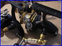 3 Penn 710z Vintage Fishing Spinning Reel Made in USA for parts or repair