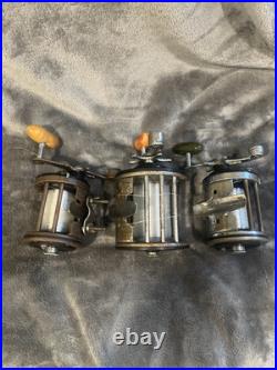 (3) Penn Reels Lot (2) Penn Squidders # 140 (1) Penn Long Beach #68 Deep Sea
