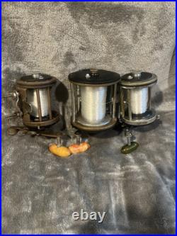 (3) Penn Reels Lot (2) Penn Squidders # 140 (1) Penn Long Beach #68 Deep Sea