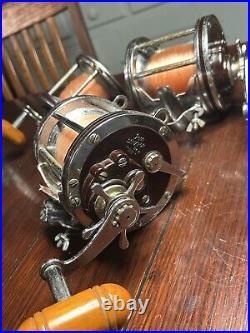 3 Penn Senator Fishing Reels Two 114-H And One 113-H