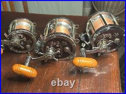 3 Penn Senator Fishing Reels Two 114-H And One 113-H