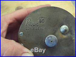 4 Vintage Penn 60 Long Beach, 285 Delmar, 209 Peer, Bayhead Conventional Reel