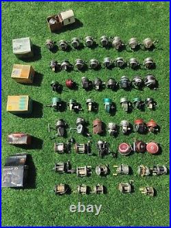 55 vintage fishing reels With boxes lot (Casting, Spinning, Bait Casters)