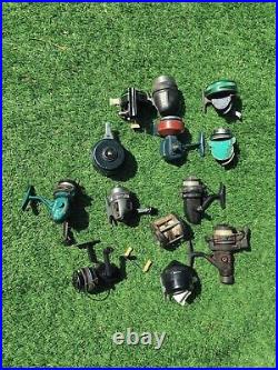 55 vintage fishing reels With boxes lot (Casting, Spinning, Bait Casters)