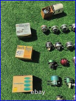 55 vintage fishing reels With boxes lot (Casting, Spinning, Bait Casters)