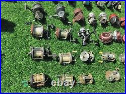 55 vintage fishing reels With boxes lot (Casting, Spinning, Bait Casters)