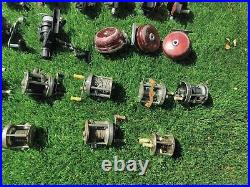 55 vintage fishing reels With boxes lot (Casting, Spinning, Bait Casters)