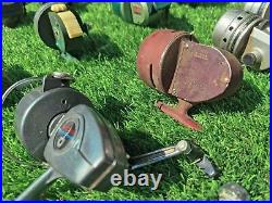 55 vintage fishing reels With boxes lot (Casting, Spinning, Bait Casters)