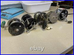 5 VTG PENN REEL Lot Penn 500 Penn 60/65 4 Brothers Mohawk 1923 Ocean City 113