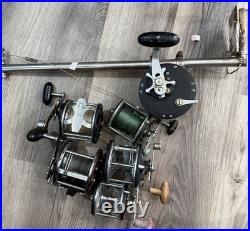 6 vintage fishing reels lot (believe They Are All Penn)