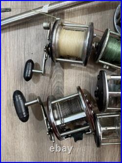 6 vintage fishing reels lot (believe They Are All Penn)