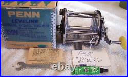 8123 Very Nice Penn Leveline 350m Reel Read Tag Box Plus