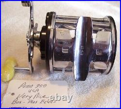 8123 Very Nice Penn Leveline 350m Reel Read Tag Box Plus