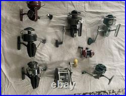8 Vintage Reels Penn Garcia Mitchell Shakespeare Heddon Berkeley ALL WORKING