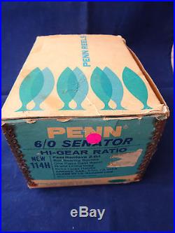 A Good Boxed Vintage Penn 6/0 Senator 114h Multiplier Big Game Reel