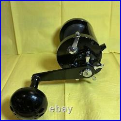 Accuframes Black Penn Squidder 140 Fishing Reel With Power Handle Custom Nice