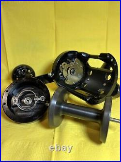 Accuframes Black Penn Squidder 140 Fishing Reel With Power Handle Custom Nice