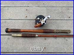 Antique Bamboo fishing rod & Penn Coronado fishing reel (21261)