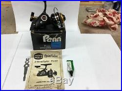 Antique Penn 716Z ultralight spinning reel, original box, papers, tool, grease