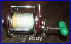 Antique Vintage Fishing Reel Penn Peer SR. 209M Metal Spool with Box & Paperwork