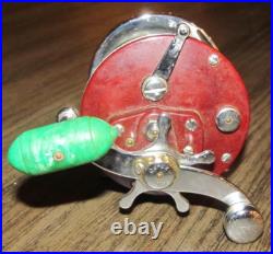 Antique Vintage Fishing Reel Penn Peer SR. 209M Metal Spool with Box & Paperwork