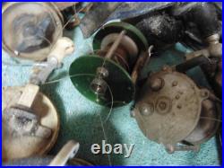 Apx 40 Fishing reels bait casting vintage some with box all types Penn