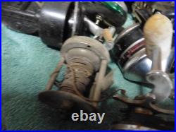 Apx 40 Fishing reels bait casting vintage some with box all types Penn
