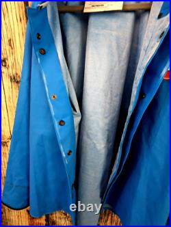 Authentic Penn Reels Fishing Gear PVC Coat Large Heavy Duty Hood Waterproof VTG