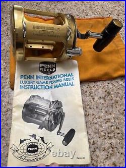 BN Vintage Penn International II 30TW Big Game Fishing Reel with Instruction M