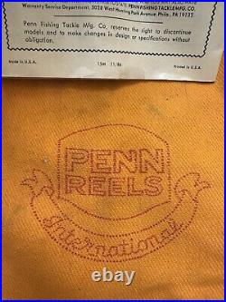 BN Vintage Penn International II 30TW Big Game Fishing Reel with Instruction M