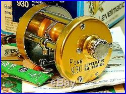 Collectible 70's USA Vintage Penn Levelmatic 930 casting reel-used/excellent+
