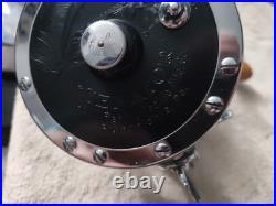 EARLY (PENN) 6/0 SENATOR with BLACK SIDEPLATES & AMBER HANDLE/ SEE PHOTOS