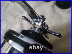 EARLY (PENN) 6/0 SENATOR with BLACK SIDEPLATES & AMBER HANDLE/ SEE PHOTOS